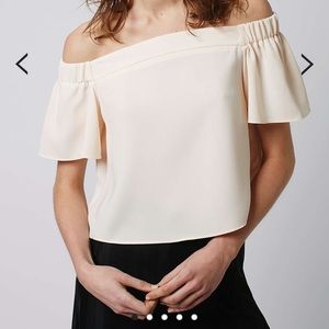 Topshop Stuctured Bardot Top